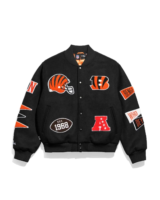 Cincinnati Bengals Pennant Varsity Jacket Vacation