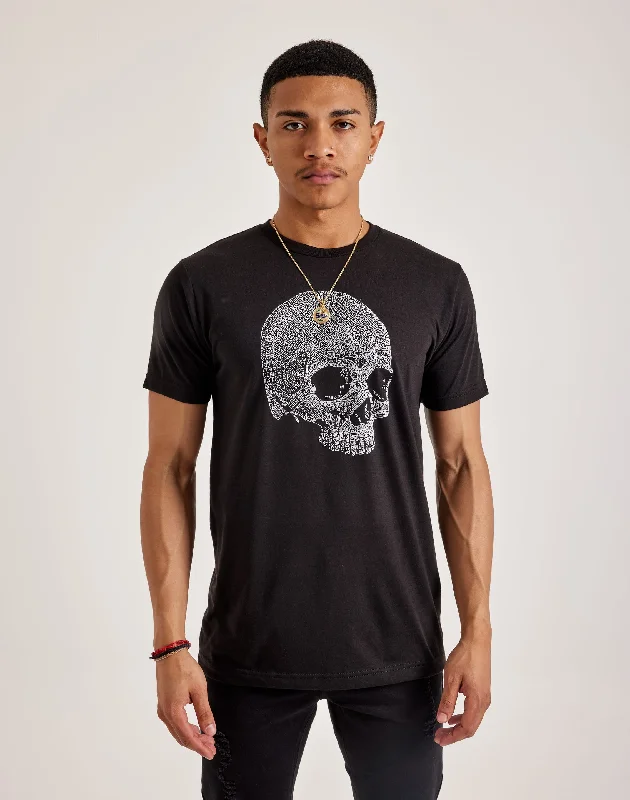 LA Pop Art Word Art Dead Inside Skull Tee Rugged Men's Outdoor 