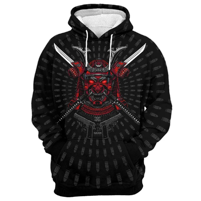 New Samurai Hoodie Unique Men's Upcycled