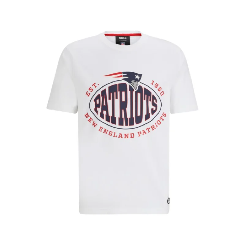 BOSS x NFL stretch-cotton T-shirt with collaborative branding Modern Men's 