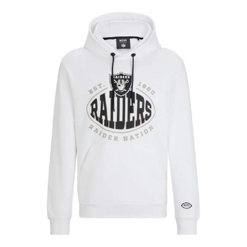 BOSS x NFL cotton-blend hoodie with collaborative branding Cool Men's Skate