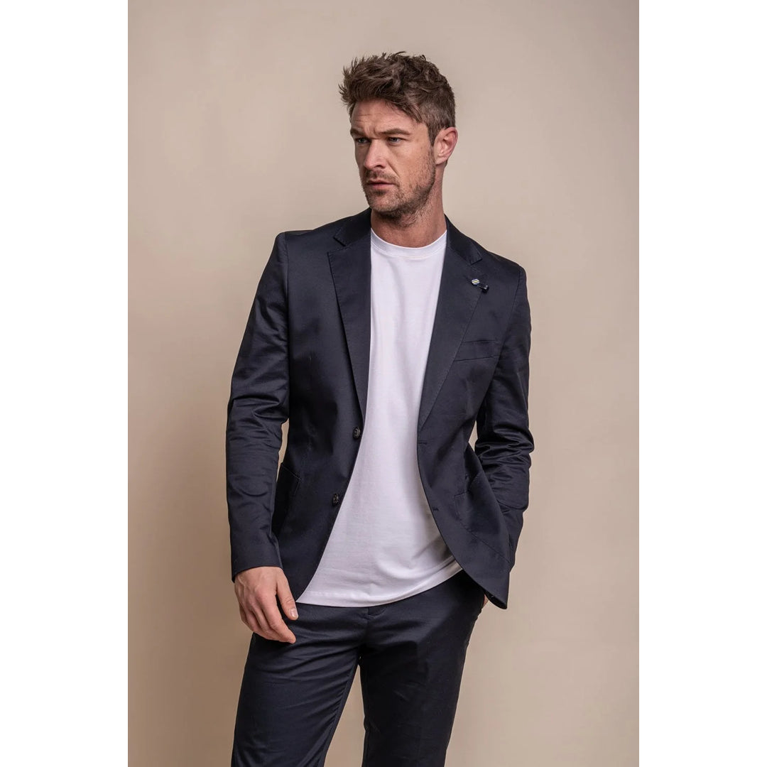 Mario - Men's Classic Summer Navy Blazer Trendy Men's Oversized