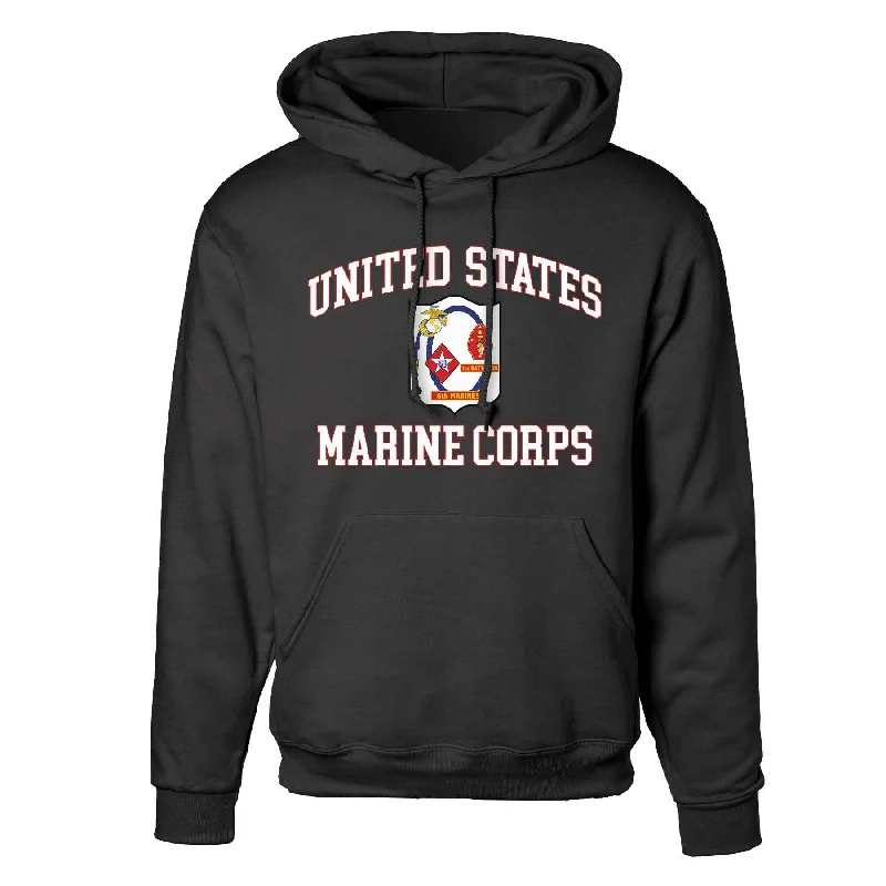 1st Battalion 6th Marines USMC Hoodie Confident Men's High