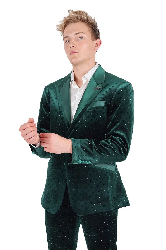 Barabas Friday Night Slim Fit Blazer BL3020 Hunter Green Traditional Men's Country