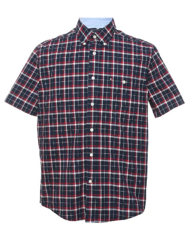 Tommy Hilfiger Checked Shirt - M Stylish Men's Tropical 