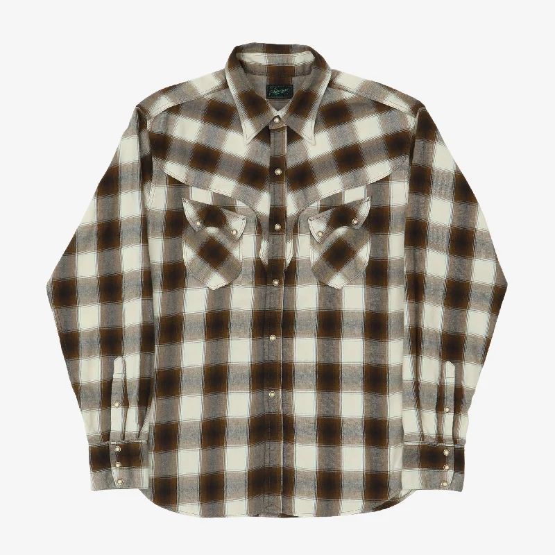 Cody Western Plaid Shirt Minimalist Men's Casual 