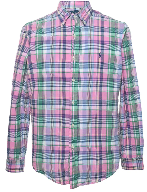 Ralph Lauren Checked Shirt - M Laid