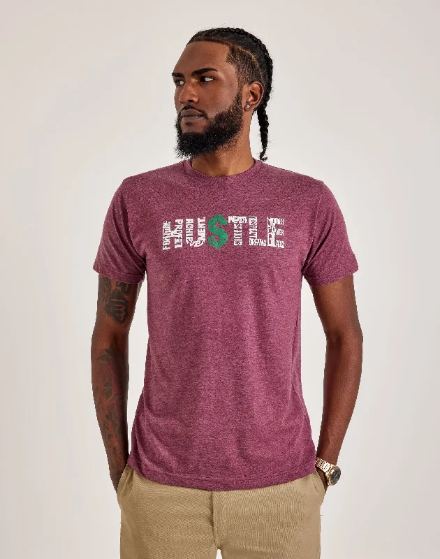 LA Pop Art Word Art Hustle Tee Sophisticated Men's French