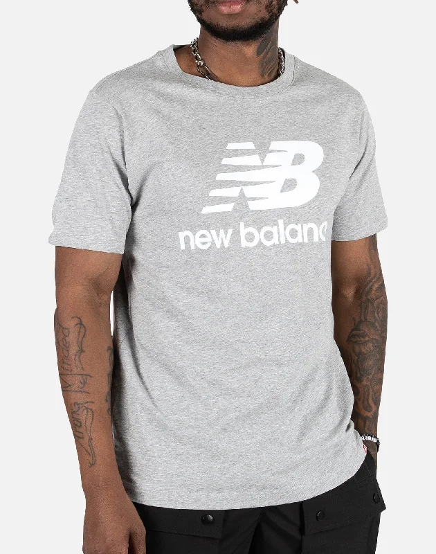 New Balance Althetic Split Stack Logo Tee Modern Men's Geometric