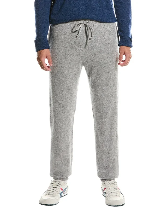 Qi Cashmere Drawstring Cashmere Jogger Cozy Men's Winter