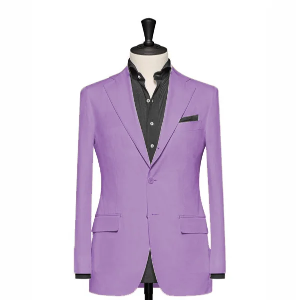 "The Clover" Solid Lavender Blazer Cozy Men's Winter