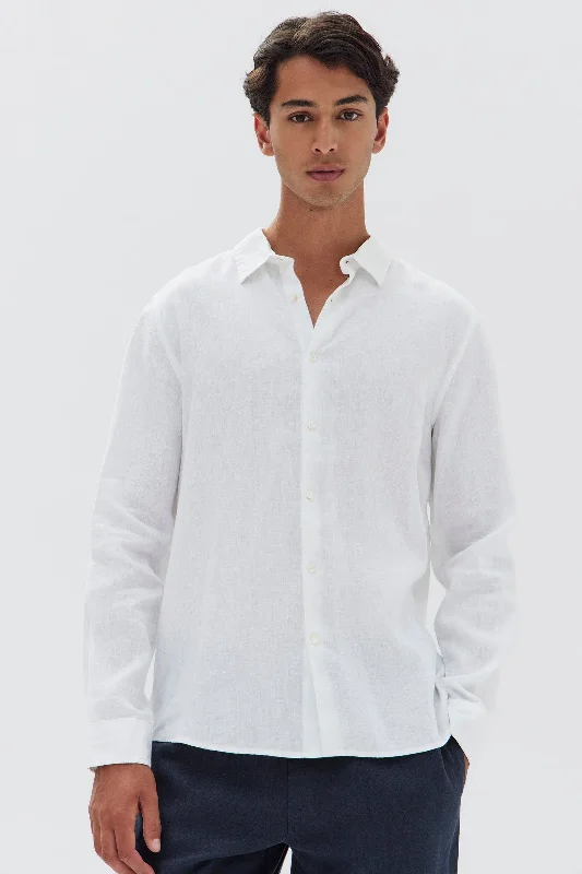 Casual Linen Shirt Trendy Men's Bucket