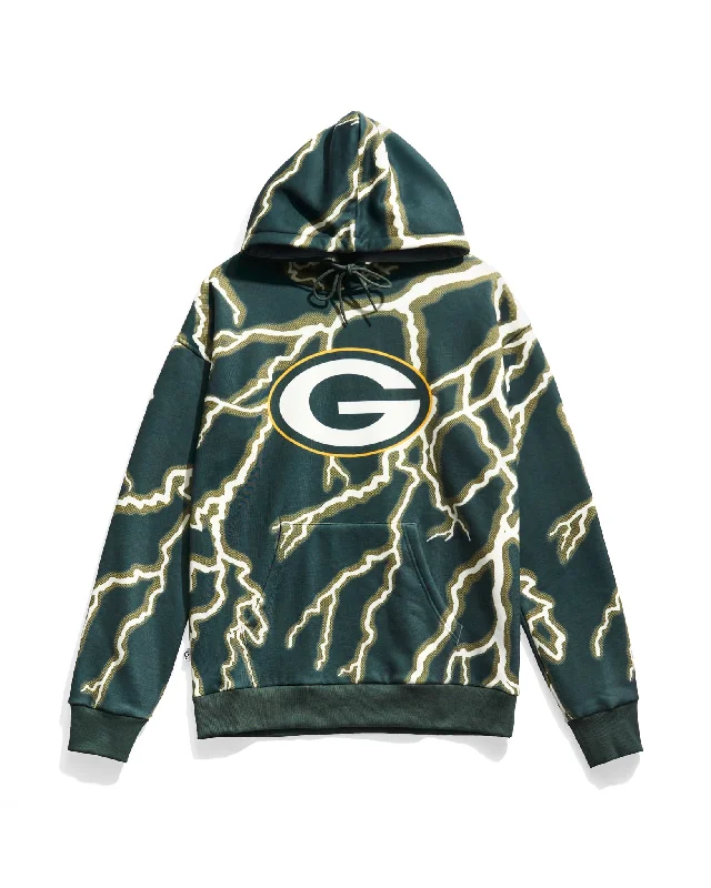 Green Bay Packers Lightning Hoodie Classic Men's Pin