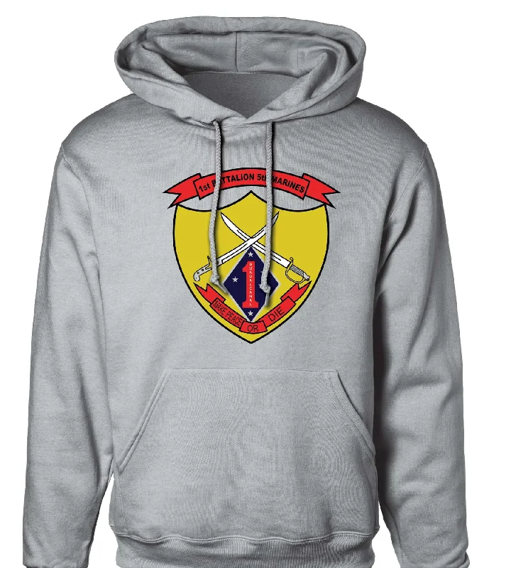 1st Battalion 5th Marines Hoodie Laid