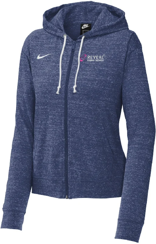 NIKE Ladies Gym Vintage Full-Zip Hoodie Rugged Men's Outdoor 