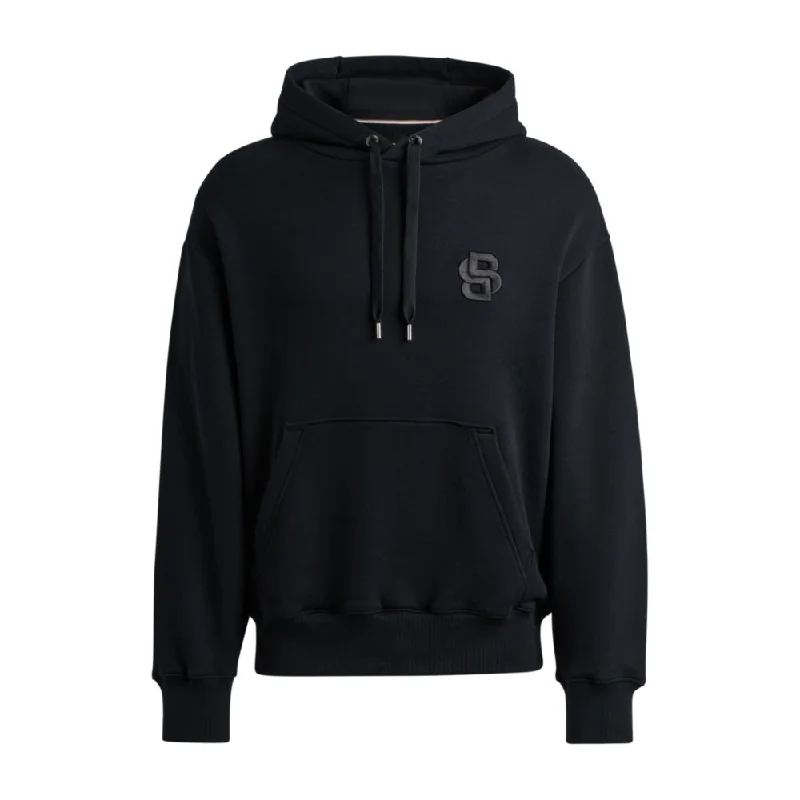 Oversize-fit hoodie in cotton with Double B monogram Dapper Men's 1920S