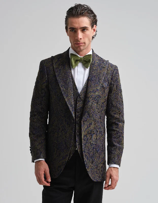 Midnight Paisley Jacquard Jacket Hip Men's Urban