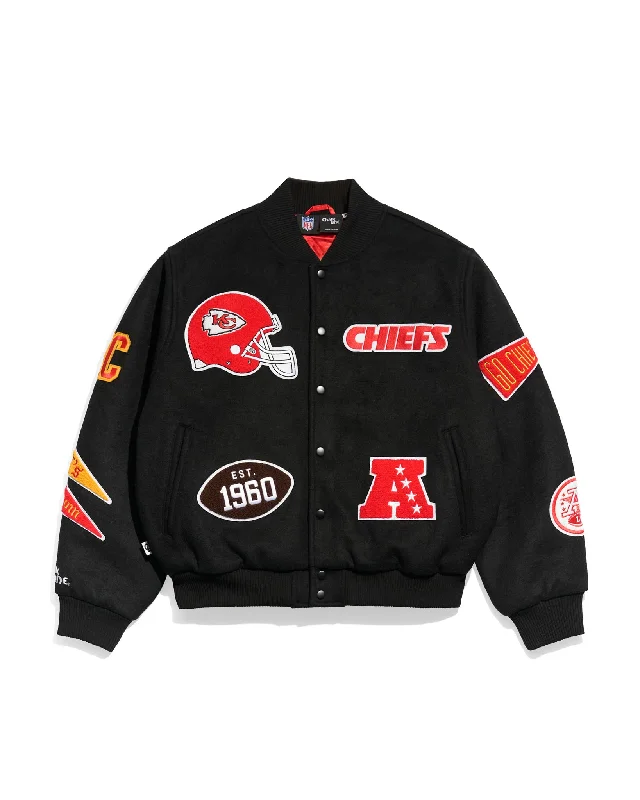 Kansas City Chiefs Pennant Varsity Jacket Youthful Men's Pop