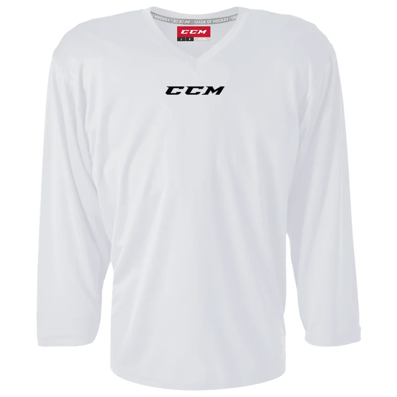 CCM 5000 White Practice Jersey Cozy Men's Sherpa