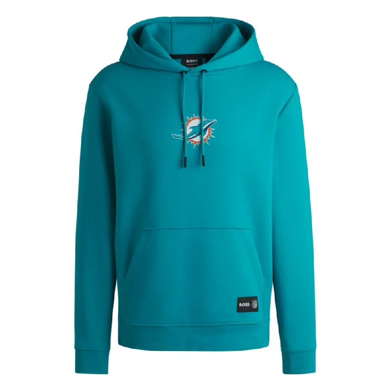 BOSS x NFL interlock hoodie with special branding Preppy Men's College