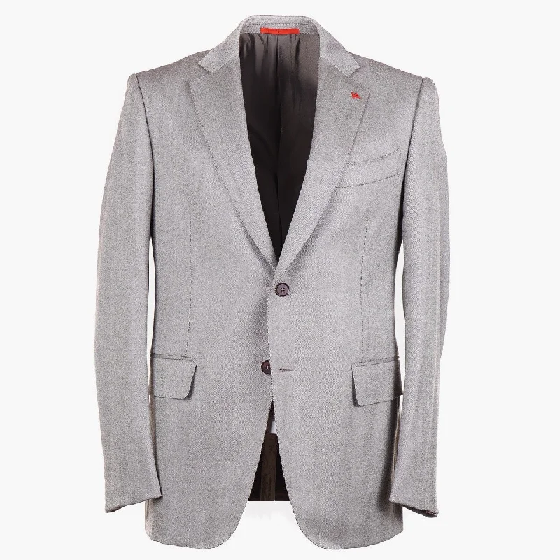 Isaia Slim-Fit Herringbone Wool Sport Coat Cool Men's Skate