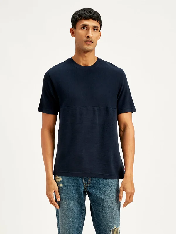 Men's Textured Regular Fit T-Shirt Adventure