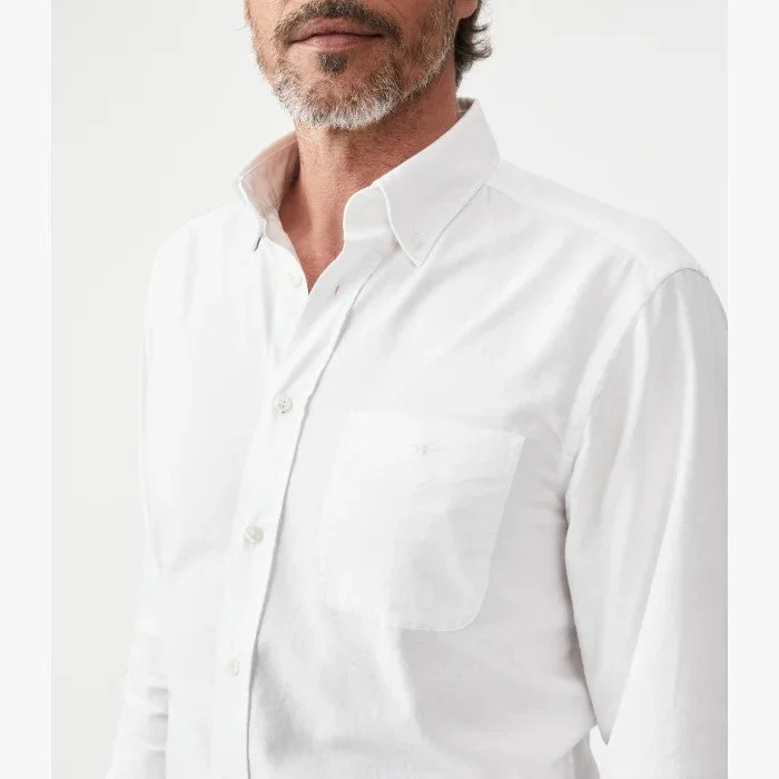 R.M.Williams - Collins Shirt - Oxford - White Traditional Men's Country