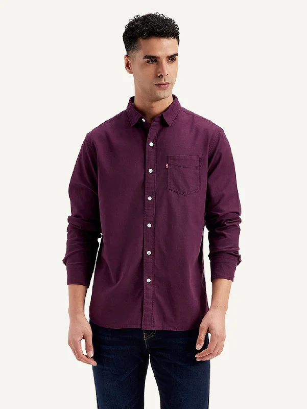 Men's Solid Slim Fit Shirt Stylish Men's Neon