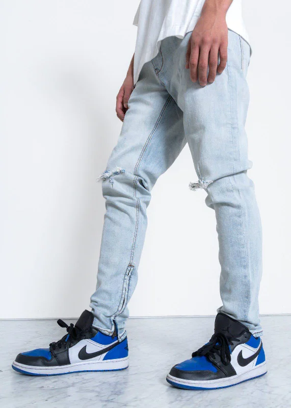 Konus Men's Washed Out Denim Youthful Men's Anime