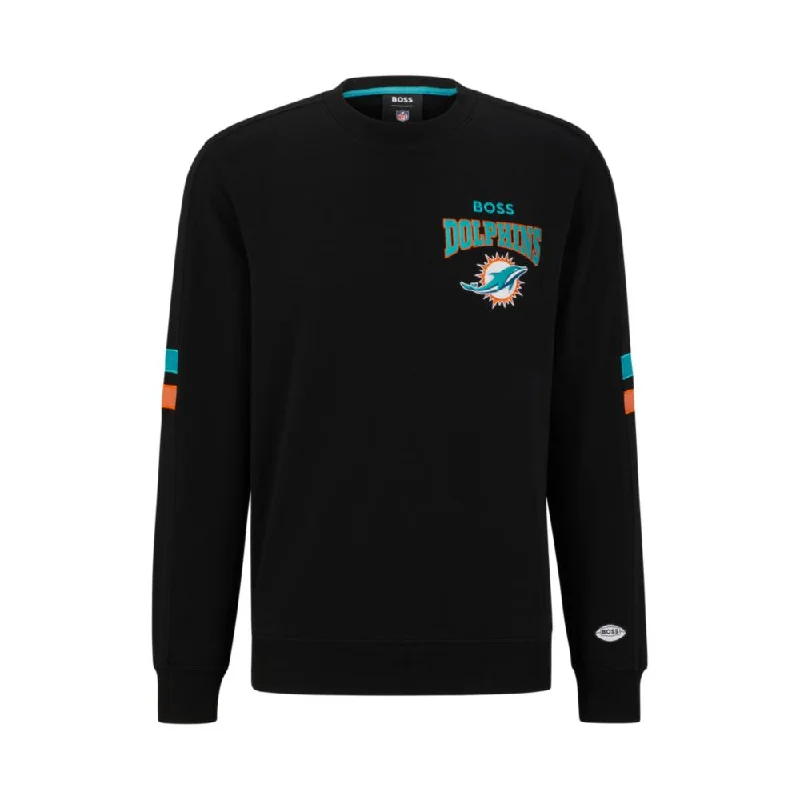 BOSS x NFL cotton-terry sweatshirt with collaborative branding Dapper Men's 1920S