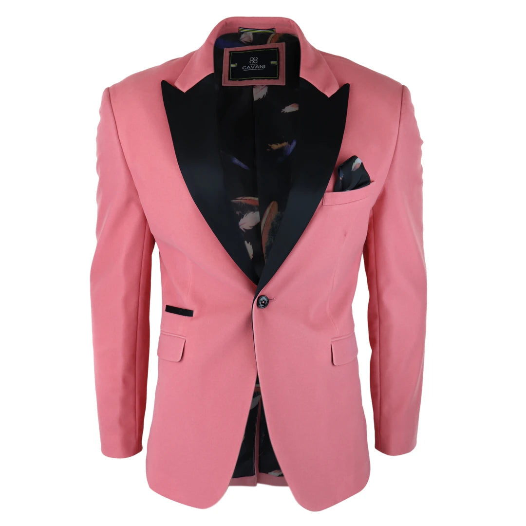 Mens Velvet Blazer Tuxedo Jacket Black Satin Lapel Pastel Blue Pink Green Cclassic Men's Tweed