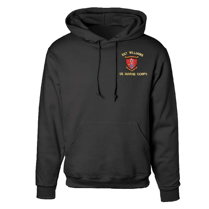 1st Battalion 5th Marines Embroidered Hoodie Gym