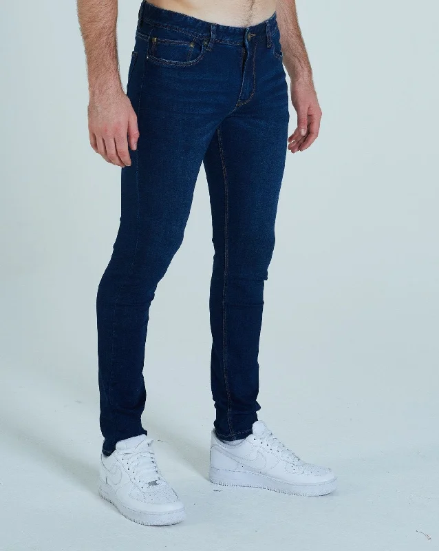 Palmer Slim Fit Indigo Blue Sporty Men's Athleisure 