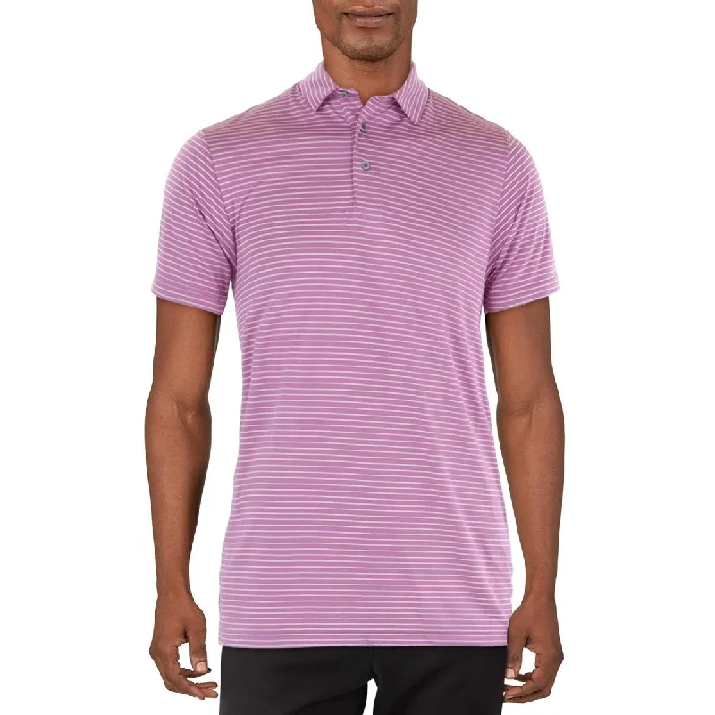 Mens Striped Performance Shirts & Tops Dapper Men's Bow