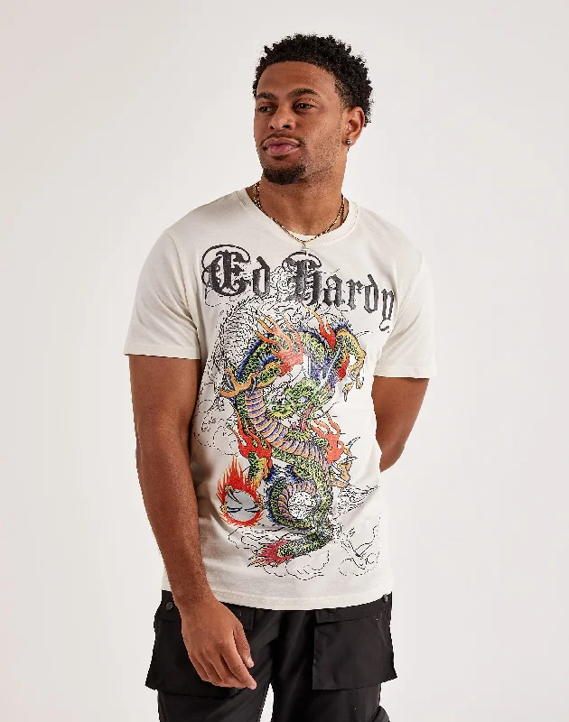 Ed Hardy Japan Dragon Tee Refined Men's Classic 