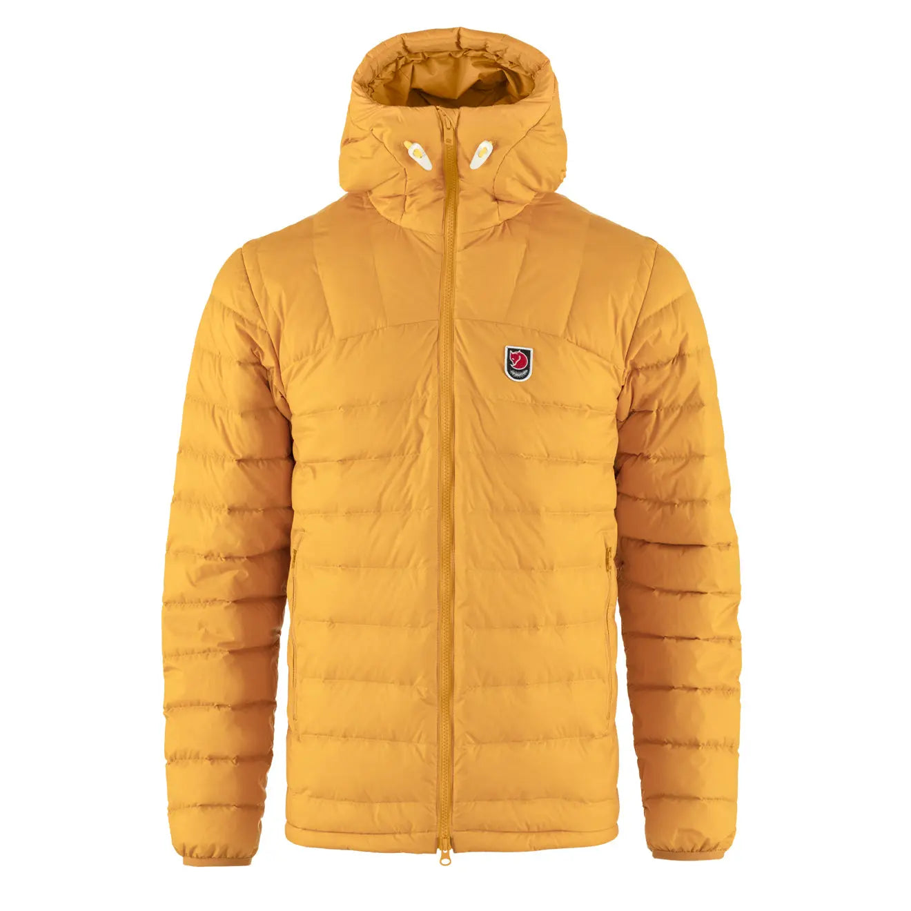 Fjallraven Expedition Pack Down Hoodie Mustard Yellow Dynamic Men's Glow