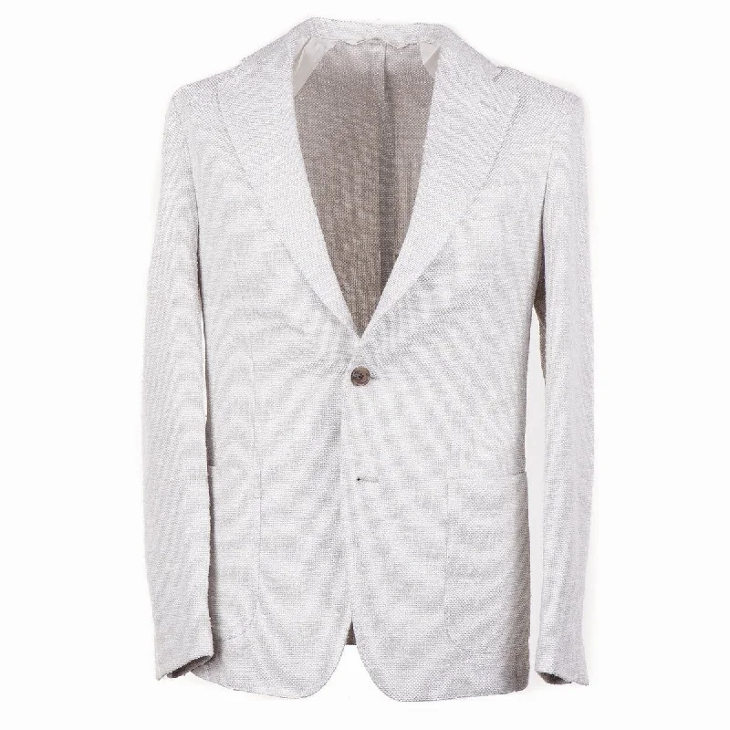 Maurizio Baldassari Silk-Cotton 'Soft Jacket' Monochromatic Office Style