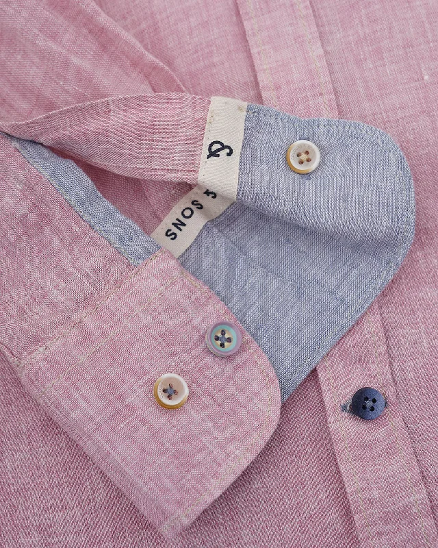 Linen Shirt - Grape Lumberjack