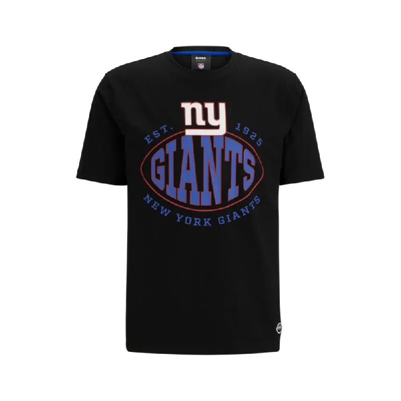 BOSS x NFL stretch-cotton T-shirt with collaborative branding Earthy Men's Sustainable 