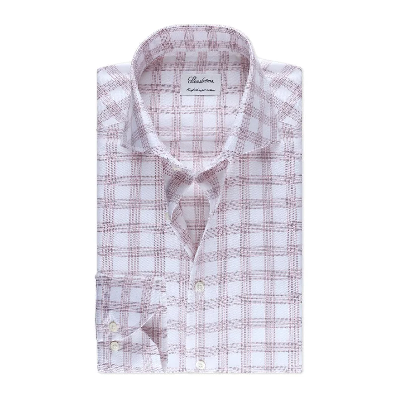 Fitted Body - Checked Twill Shirt Bohemian Men's Free