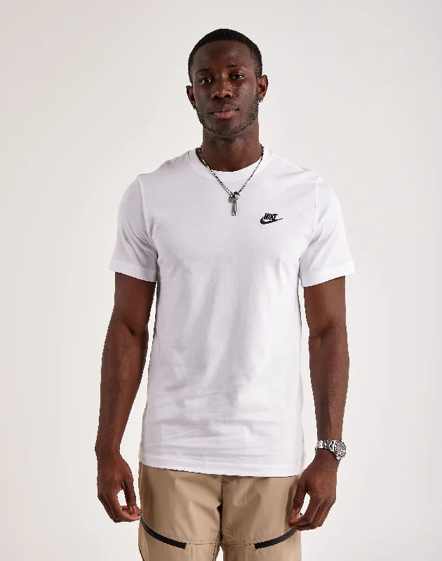 Nike Nsw Club Embroidered Futura Tee Polished Men's Satin