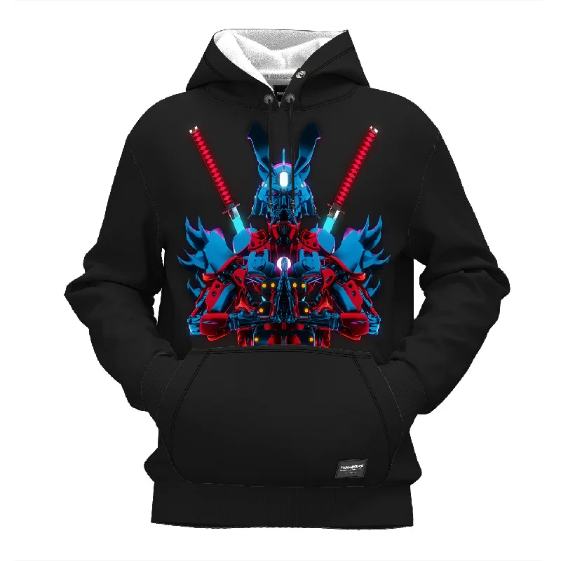 Cyber Samurai Hoodie Masculine Men's 