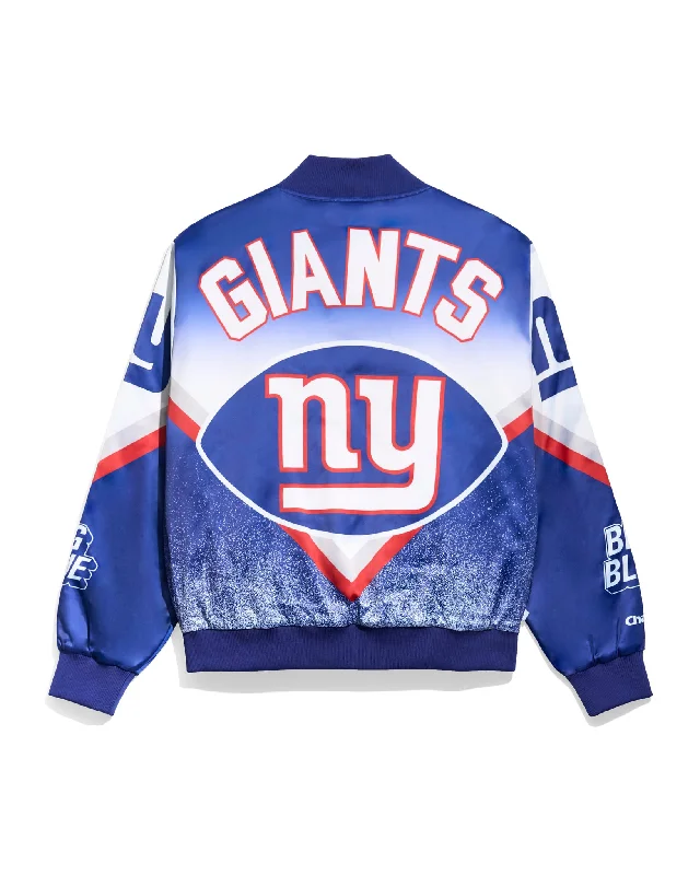 New York Giants Logo Fanimation Jacket Rugged Men's Outdoor 