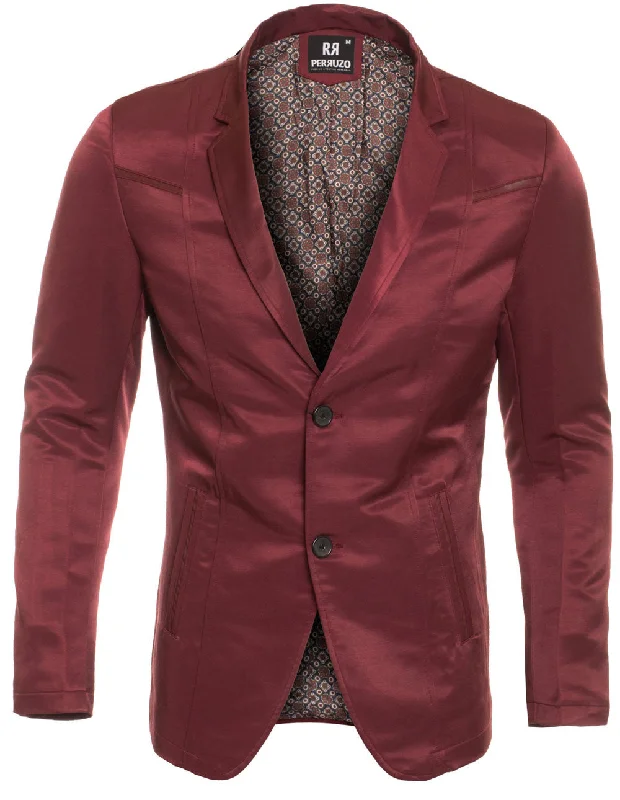 Burgundy Blazer 9005 Artistic Men's Avant