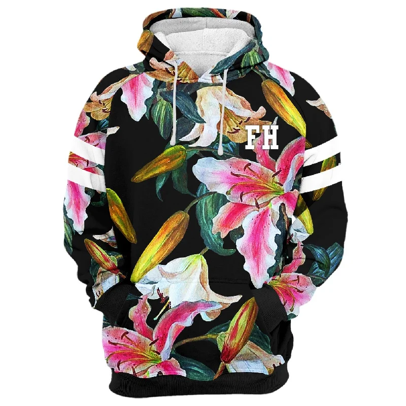 Lily Blossom Hoodie Sophisticated Men's French