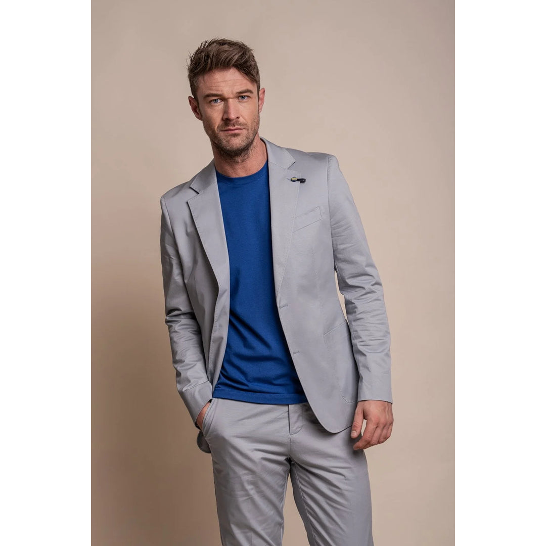 Mario - Men's Summer Light Blue Blazer Tailored