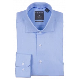 Proper Dress Shirt - Powder Blue Luxurious Men's High