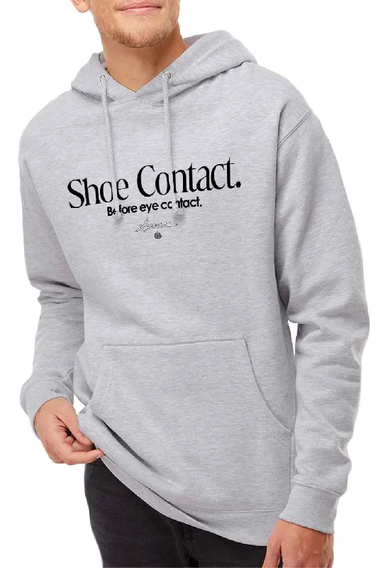 Shoe Contact V2- Hoodie Grey (Unisex) Masculine Men's 