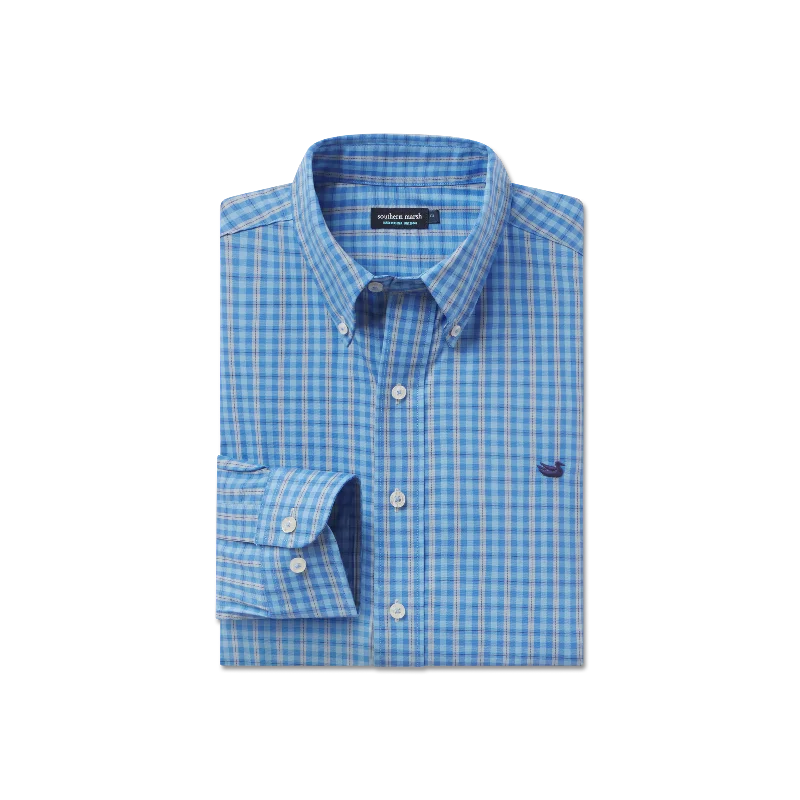 Collier Gingham Dress Shirt Streetwear Style