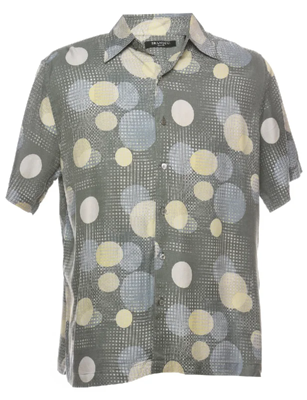 1990s Polka Dot  Shirt - L Practical Men's Multi